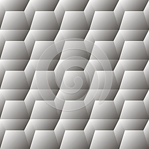 Gray seamless pattern with triangles and trapezes