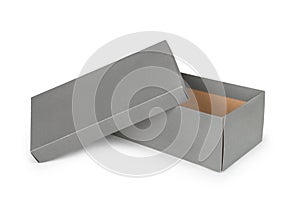 Gray shoe box