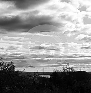 Gray skies over Walloon Lake