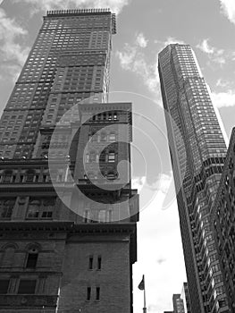 Gray skyscrapers nyc