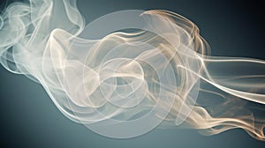 gray smoke as it gracefully traverses the frame, Generative AI