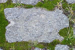 Stone of arbitrary shape in the earth