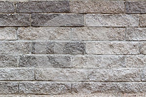 Gray stone bricks wall texture. Abstract stone brick background