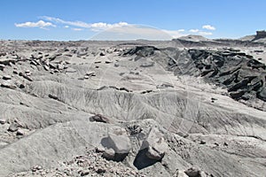 Gray stone desert photo