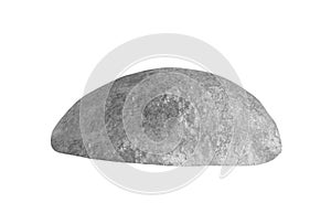Gray stone isolated on white
