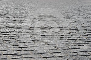 Gray stone pavement background texture