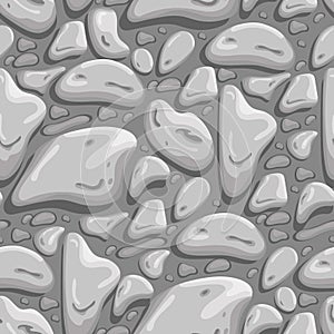 Gray stone seamless background. Vector illustration. Design element