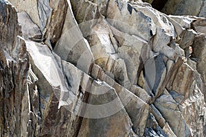 Gray stone texture of Rock layers. Bacground
