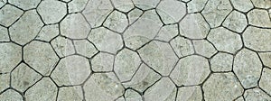 Gray stone tiles background polyhedral pattern urban design