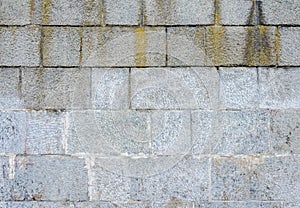 Gray stone wall texture. Horizontal frame