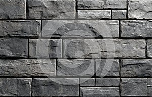 Dark Gray Brick Wall Texture
