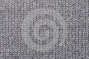 Gray textile background closeup. Structure of the fabric macro