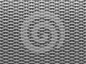 Gray textured background of modern plastic wickerwork basketry