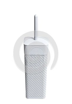 Gray toilet brush isolated on white background