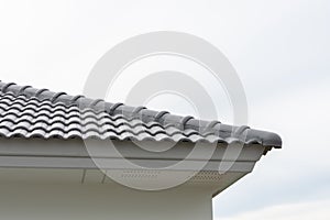 Gray top roofing residential home