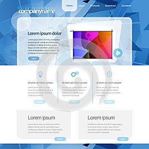Gray vector Website Template 960 Grid.
