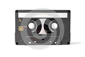 Gray vintage audio cassette tape