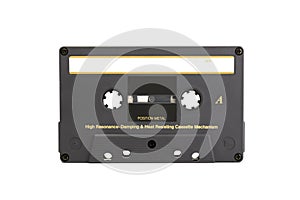 Gray vintage audio cassette tape