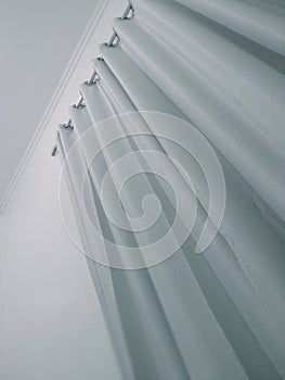 Gray Wall Curtains Wallpaper