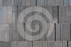 Gray wall. Stone tiles. Texture or background.