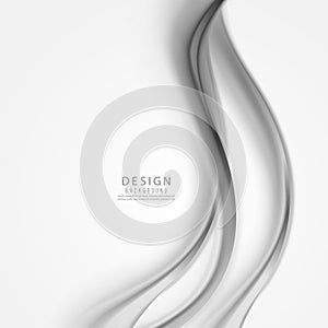 Gray wavy abstract background.Smooth gray waves.Wave flow