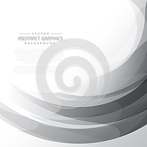 Gray wavy abstract background