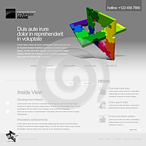 Gray Website Template