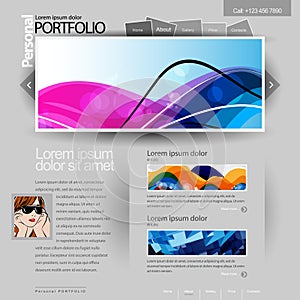 Gray Website Template