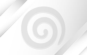 Gray and white color oblique lines modern tech subtle abstract background vector photo