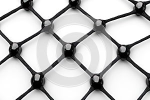 Gray Wired Abstraction: Technology Border Background