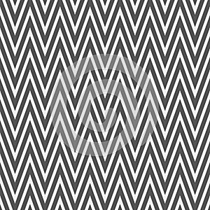 Gray zigzag seamless pattern. Grey chevron fabric texture. Abstract zig zag background. Repeating wallpaper.