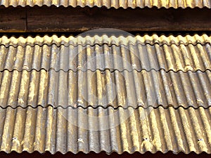 grayish yellow corrugated