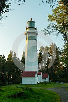 The Grays Harbor Lighthouse was Completed in 1898 in Westport, Washington, USA
