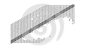 Grayscale Halftone Dot Pattern Gradient Vector, vector design Generative AI