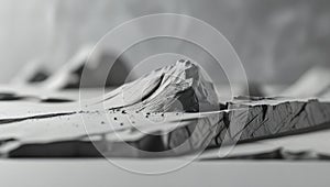 AI-Generated Grey Landscape