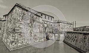 Grayscale of La Real Fuerza castle in Havana, Cuba photo