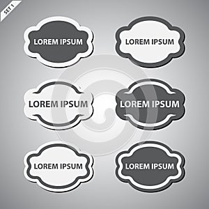 Grayscale labels set