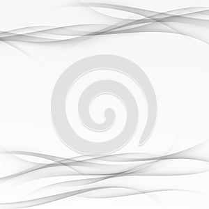 Grayscale modernistic swoosh line wave layout photo