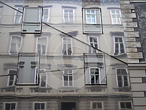 Graz austria buiulding reflection on modern house