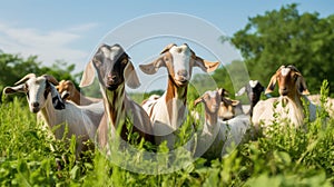grazg face goat farm In the second photo