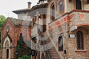 Grazzano Visconti, a medieval village in Northern Italy