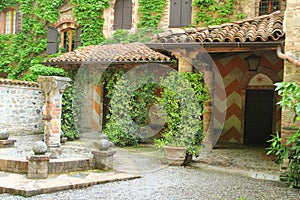 Grazzano Visconti, a medieval village in northern Italy photo