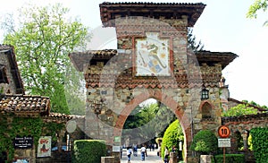 Grazzano Visconti, a medieval village in northern Italy