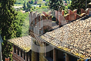 Grazzano Visconti, a medieval village in northern Italy