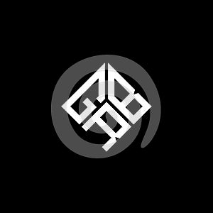 GRB letter logo design on black background. GRB creative initials letter logo concept. GRB letter design