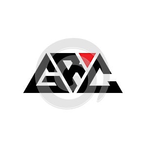 GRC triangle letter logo design with triangle shape. GRC triangle logo design monogram. GRC triangle vector logo template with red
