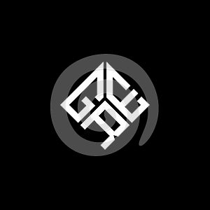 GRE letter logo design on black background. GRE creative initials letter logo concept. GRE letter design