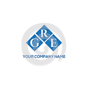 GRE letter logo design on white background. GRE creative initials letter logo concept. GRE letter design