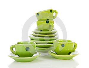 Grean dotted tablewear photo