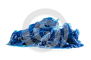 Grease, Blue premium quality synthetic lithium complex grease isolated on white background